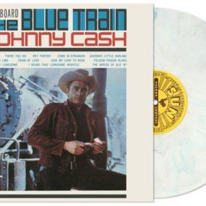 Johnny Cash All Aboard The Blue Train LP ~ Exclusive Colored Vinyl ~ Brand New!